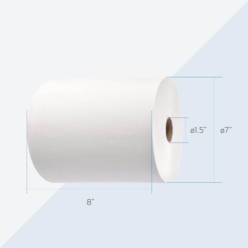 EZPULL EZbrnd Premium Soft 2ply+ Hardwound Hand Towel Roll, FSC certified, 600 ft x 6 rolls, Universal 8" x 1.5" core, P2H600 - Image 4
